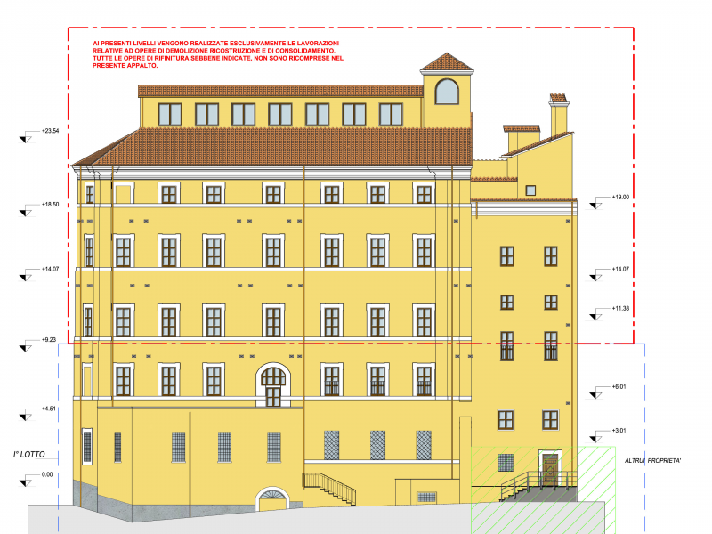 Progetto di recupero dell’edificio della Missione (ex riformatorio) – Tivoli_Via Mauro Macera.