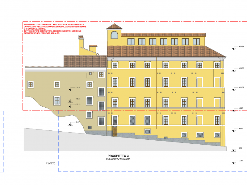 Progetto di recupero dell’edificio della Missione (ex riformatorio) – Tivoli_Via Mauro Macera.