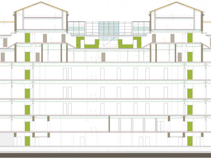 Ristrutturazione edilizia e consolidamento statico di un edificio sito in via Flaminia n°133/135 - Roma