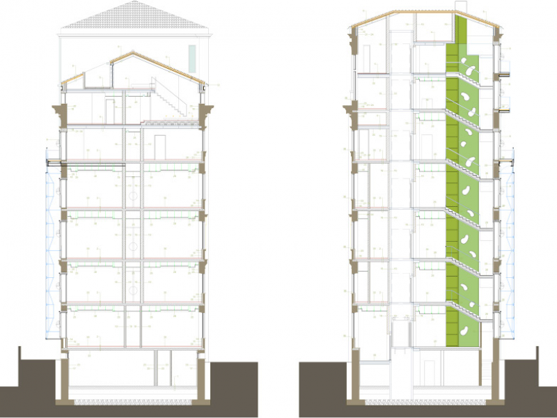 Ristrutturazione edilizia e consolidamento statico di un edificio sito in via Flaminia n°133/135 - Roma